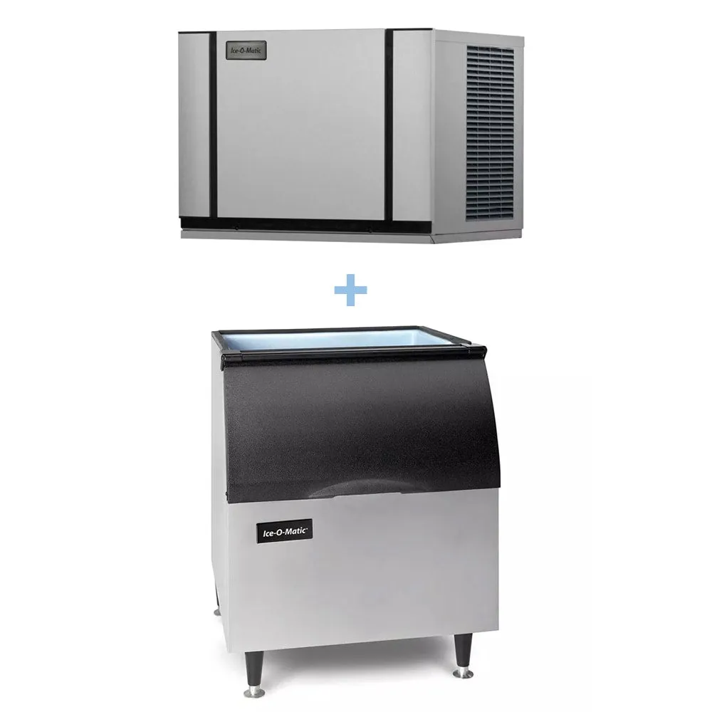 Ice-O-Matic CIM0636HA/B40PS 600 lb Half Cube Ice Maker w/ Bin - 344 lb Storage. Air Cooled. 208-230v/1ph