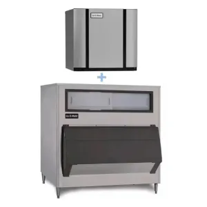 Ice-O-Matic CIM2046FW/B1300-48 1860 lb Full Cube Ice Maker w/ Bin - 1320 lb Storage. Water Cooled. 208-230v/1ph