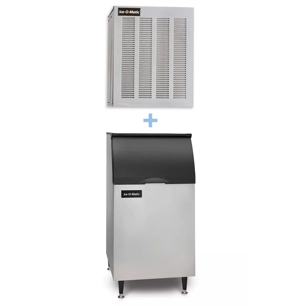 Ice-O-Matic GEM0450A/B42PS 464 lb Nugget Ice Maker w/ Bin - 351 lb Storage. Air Cooled. 115v