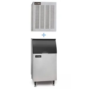 Ice-O-Matic GEM0450A/B42PS 464 lb Nugget Ice Maker w/ Bin - 351 lb Storage. Air Cooled. 115v