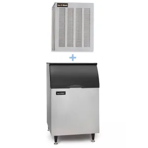Ice-O-Matic GEM0450A/B55PS 464 lb Nugget Ice Maker w/ Bin - 510 lb Storage. Air Cooled. 115v