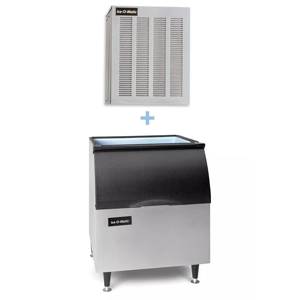 Ice-O-Matic GEM0650A/B40PS 740 lb Nugget Ice Maker w/ Bin - 344 lb Storage. Air Cooled. 115v
