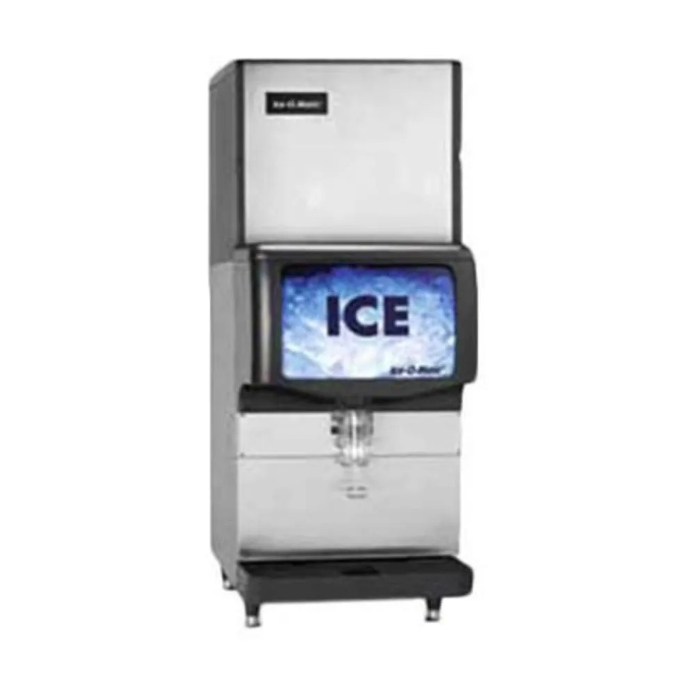 Ice-O-Matic IOD150 Countertop Cube or Nugget Ice Dispenser - 150 lb Storage. Cup Fill. 115v
