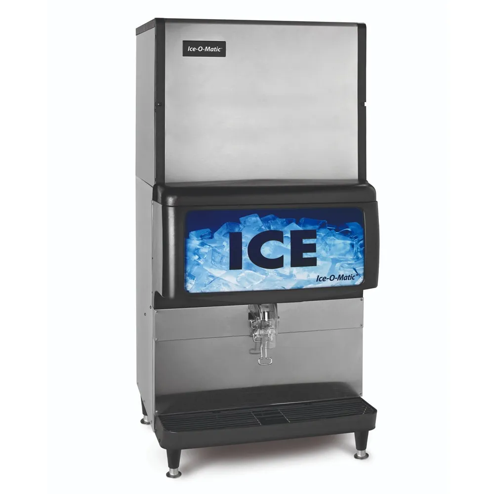 Ice-O-Matic IOD250 Countertop Cube or Nugget Ice Dispenser - 250 lb Storage. Cup Fill. 115v