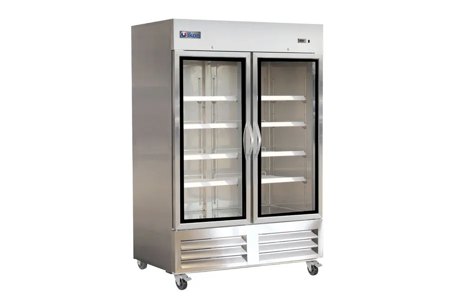 IKON - IB54FG. 54 Double Glass Door Bottom Mount Freezer