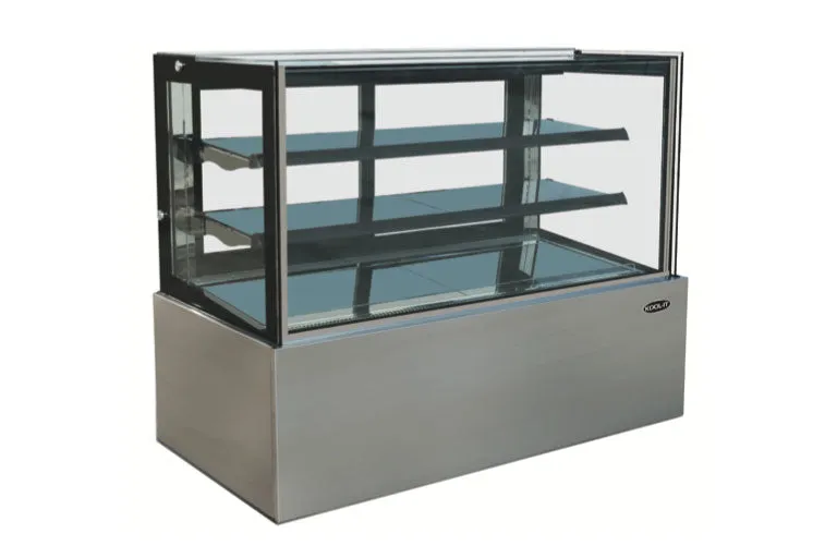 Kool-It - KBF-36D. 36 Flat Glass Display Case With 10 cu.ft Capacity Dry Case