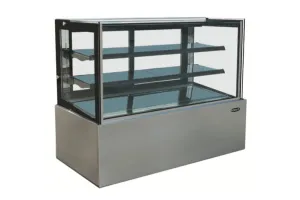 Kool-It - KBF-48D. 48 Flat Glass Display Case With 13.7 cu.ft Capacity Dry Case