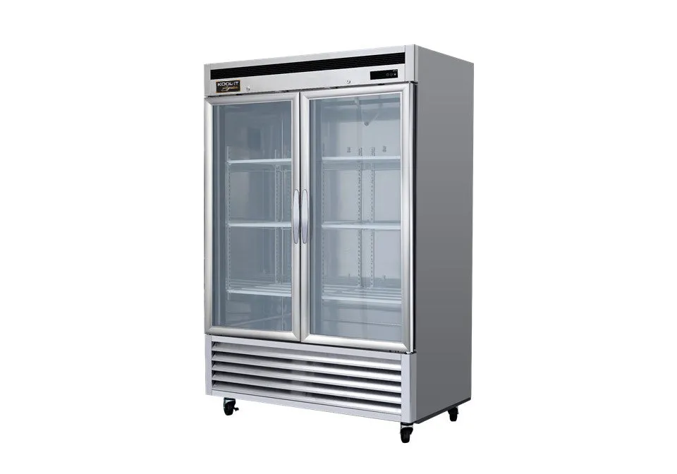 Kool-It - KBSR-2G.54 Double Glass Door Refrigerator Bottom Mount