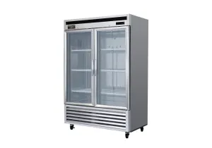 Kool-It - KBSR-2G.54 Double Glass Door Refrigerator Bottom Mount