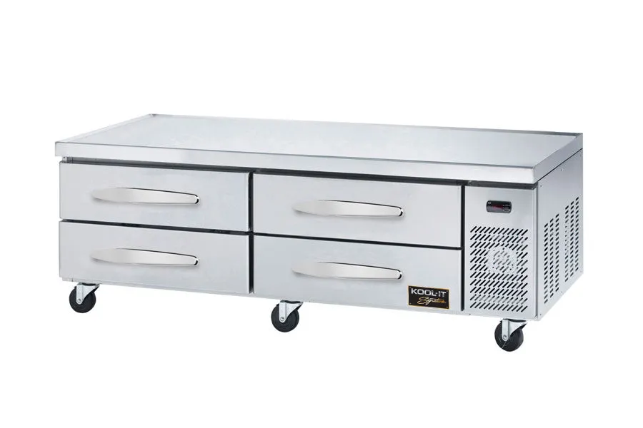 Kool-It - KCB-74-4M. 74 Chef Base With 4 Drawers