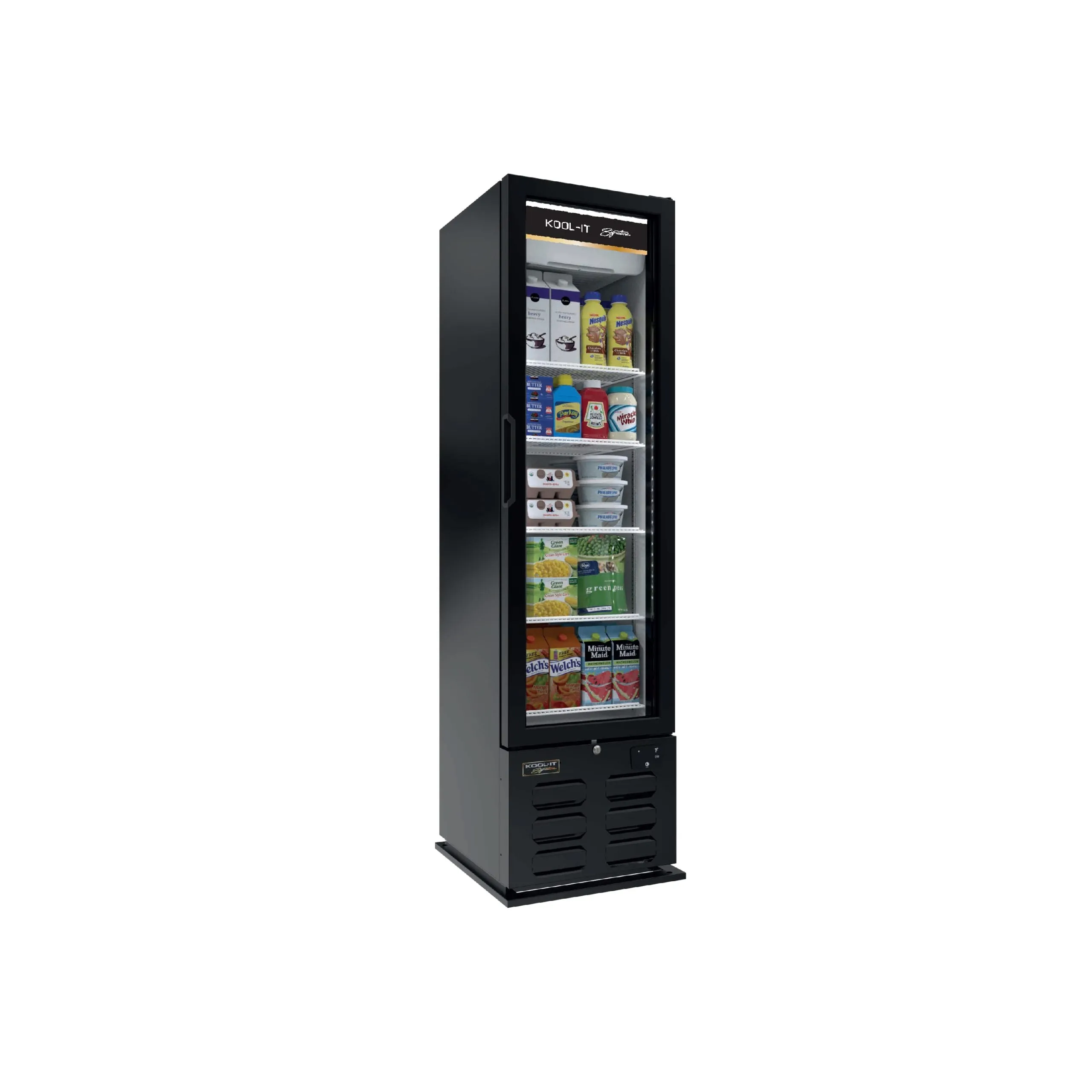 Kool-It - LX-10RB. 20 Single Glass Door Merchandiser Refrigerator
