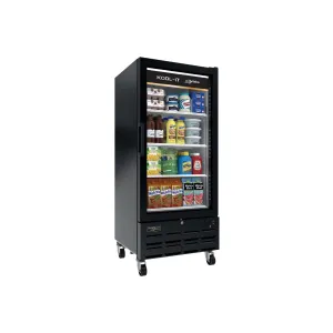Kool-It - LX-12RB. 24 Single Glass Door Merchandiser Refrigerator