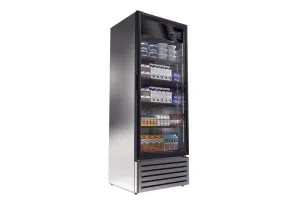 Kool-It - LX-24RS. 29.5 Single Glass Door Stainless Steel Merchandiser Refrigerator