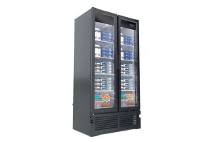 Kool-It - LX-34RB. 39 Double Glass Door Merchandiser Refrigerator