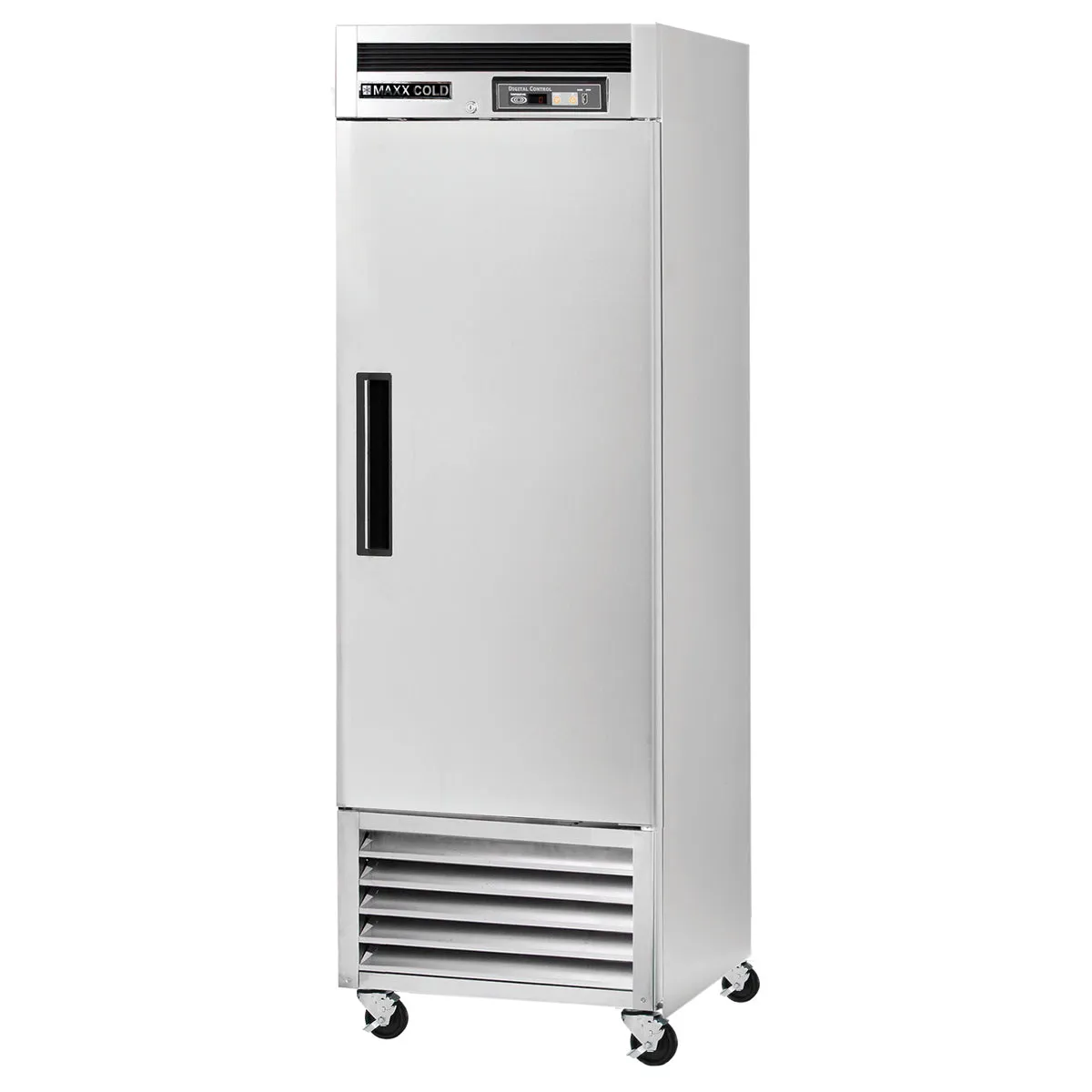 Maxx Cold - MCF-23FDHC Single Door Reach-In Freezer. Bottom Mount. 23 cu. ft.. Energy Star. Stainless Steel