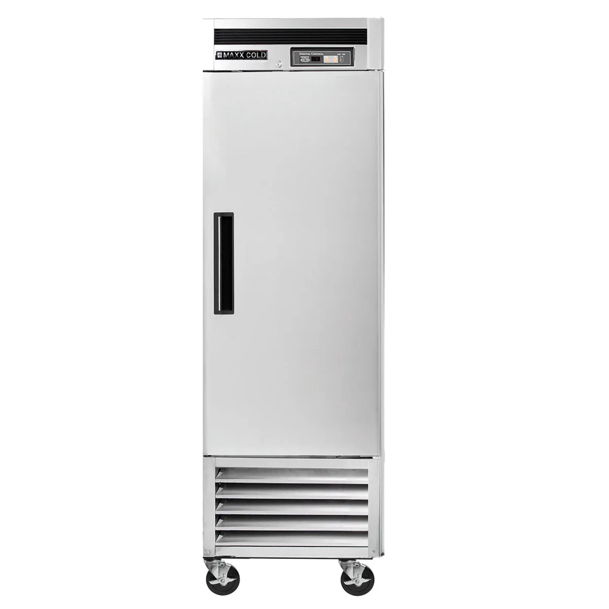 Maxx Cold - MCF-23FDHC Single Door Reach-In Freezer. Bottom Mount. 23 cu. ft.. Energy Star. Stainless Steel
