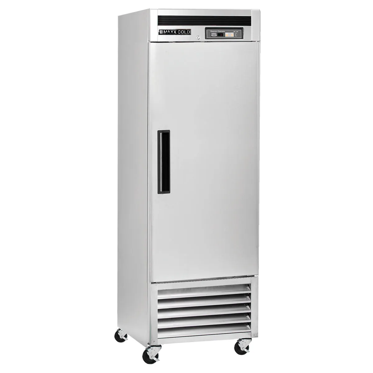 Maxx Cold - MCF-23FDHC Single Door Reach-In Freezer. Bottom Mount. 23 cu. ft.. Energy Star. Stainless Steel