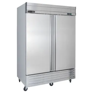 Maxx Cold - MVF-49FDHC V-Series 2 Door Reach-In Freezer. Bottom Mount. in Stainless Steel