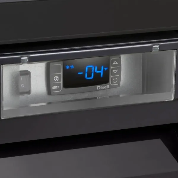Maxx Cold - MVMF48B V-Series Double Glass Door Merchandiser Freezer. in Black