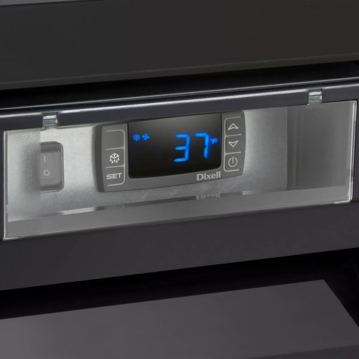Maxx Cold - MVMR48B V-Series Double Glass Door Merchandiser Refrigerator. in Black