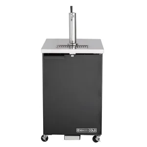 Maxx Cold - MXBD24-1B Single Tower Beer Dispenser. 7.2 cu. ft.. 1 Barrel/Keg (204 L). Black/Stainless Steel Top