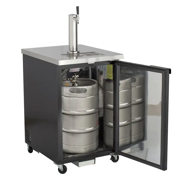 Maxx Cold - MXBD24-1B Single Tower Beer Dispenser. 7.2 cu. ft.. 1 Barrel/Keg (204 L). Black/Stainless Steel Top