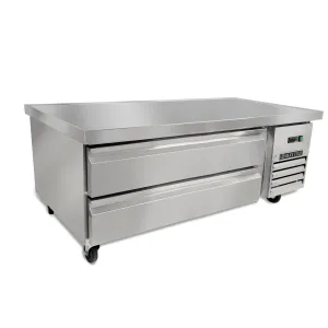 Maxx Cold - MXCB60HC Two-Drawer Refrigerated Chef Base. 62W. 8.8 cu. ft. Storage Capacity. in Stainless Steel