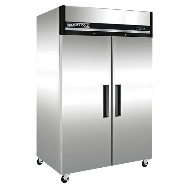 Maxx Cold - MXCF-49FDHC Double Door Reach-In Freezer. Top Mount. 49 cu. ft.. Energy Star. in Stainless Steel