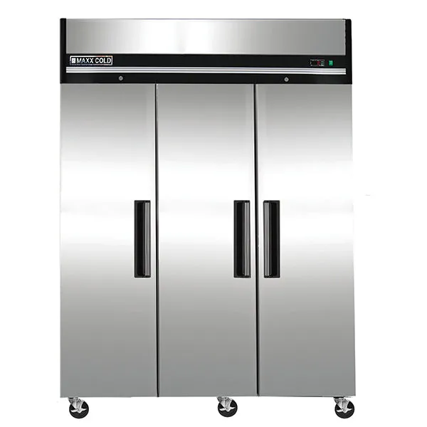 Maxx Cold - MXCF-72FDHC Triple Door Reach-in Freezer. Top Mount. 72 cu. ft. Storage Capacity. in Stainless Steel