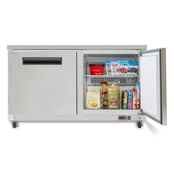 Maxx Cold - MXCF60UHC Double Door Undercounter Freezer. 15.5 cu. ft. Storage Capacity. in Stainless Steel