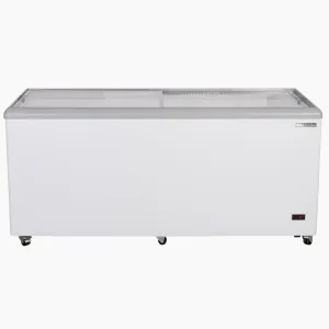 Maxx Cold - MXF71F Sliding Glass Top Mobile Ice Cream Display Freezer. 71W. 16 cu. ft. (453L) Storage Capacity. Equipped with 5 Baskets. in White