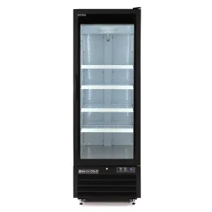 Maxx Cold - MXGDM-30FBHC Single Glass Door Merchandiser Freezer. Large Storage Capacity. 30 cu. ft.. in Black