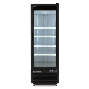 Maxx Cold - MXGDM-30RBHC Single Glass Door Merchandiser Refrigerator. Large Storage Capacity. 30 cu. ft.. in Black