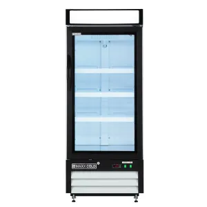 Maxx Cold - MXM1-12FHC Single Glass Door Merchandiser Freezer. in White