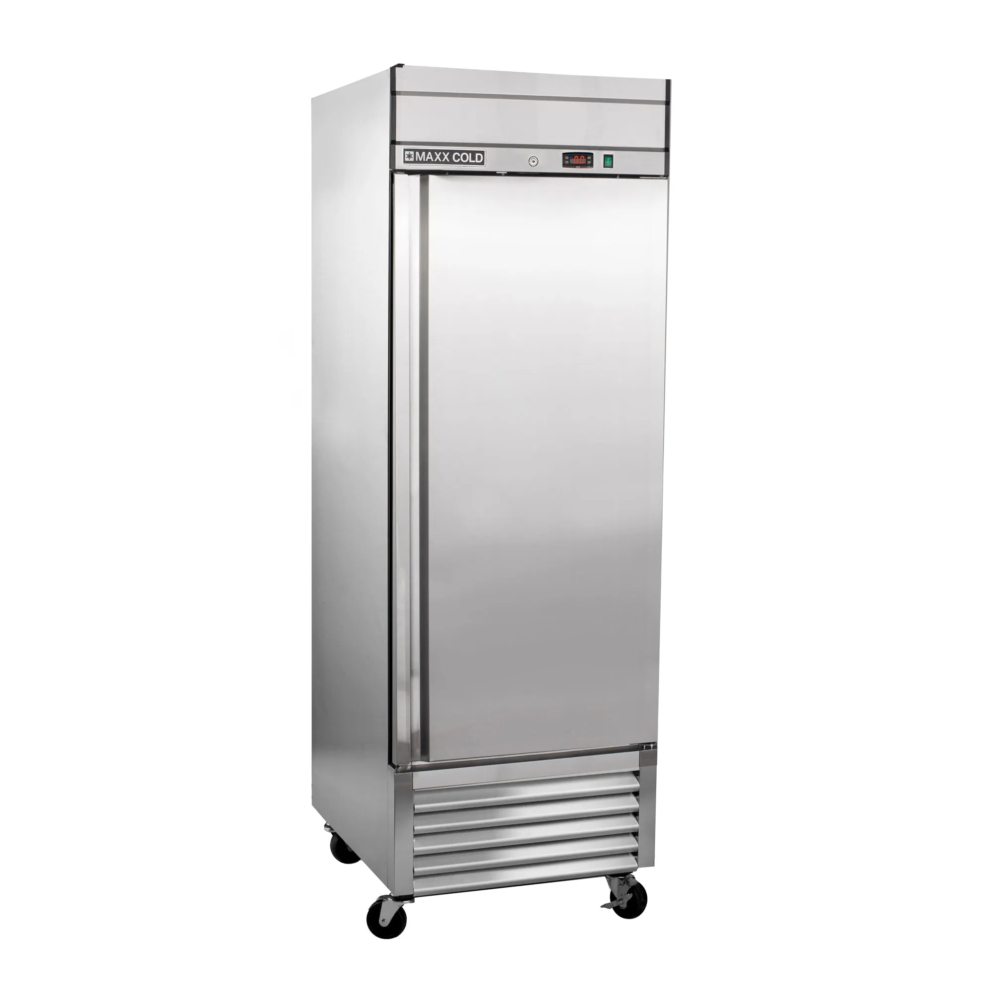 Maxx Cold - MXSF-23FDHC Bottom Mount 1 Door Reach-In Freezer. 27 W. 19.3 Cu Ft. in Stainless Steel