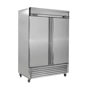 Maxx Cold - MXSF-49FDHC Bottom Mount 2 Door Reach-In Freezer. 54 W. 42.9 Cu Ft. in Stainless Steel