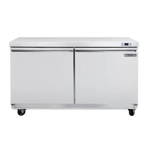 Maxx Cold - MXSF60UHC Double Door Undercounter Freezer. 14.1 cu. ft. Storage Capacity. in Stainless Steel