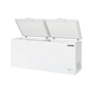 Maxx Cold - MXSH23.6SHC Extra Large Chest Freezer with Split Top. 79W. 23.6 cu ft. Storage Capacity. Locking Lids. Garage Ready. in White