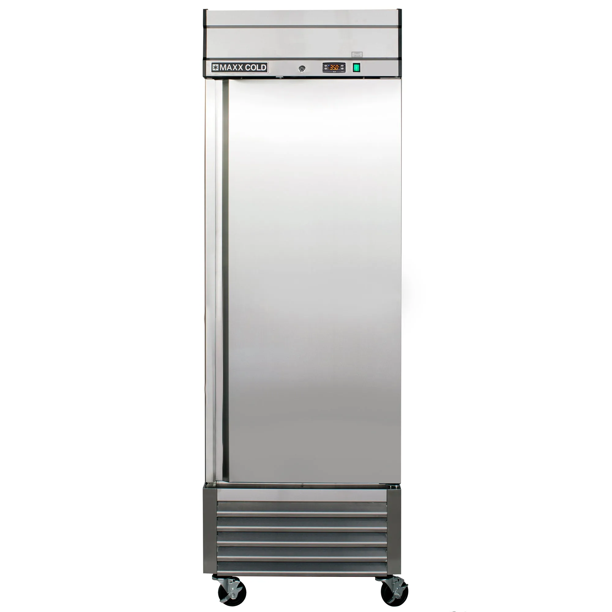 Maxx Cold - MXSR-23FDHC Single Door Reach-In Refrigerator. Bottom Mount. 27W. 23 cu. ft. Storage Capacity. in Stainless Steel