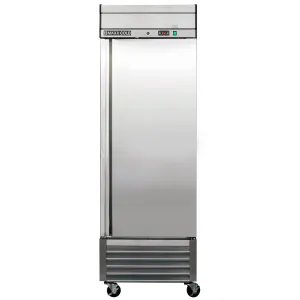 Maxx Cold - MXSR-23FDHC Single Door Reach-In Refrigerator. Bottom Mount. 27W. 23 cu. ft. Storage Capacity. in Stainless Steel