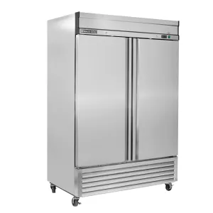 Maxx Cold - MXSR-49FDHC Double Door Reach-In Refrigerator. Bottom Mount. 54W. 49 cu. ft. Storage Capacity. in Stainless Steel