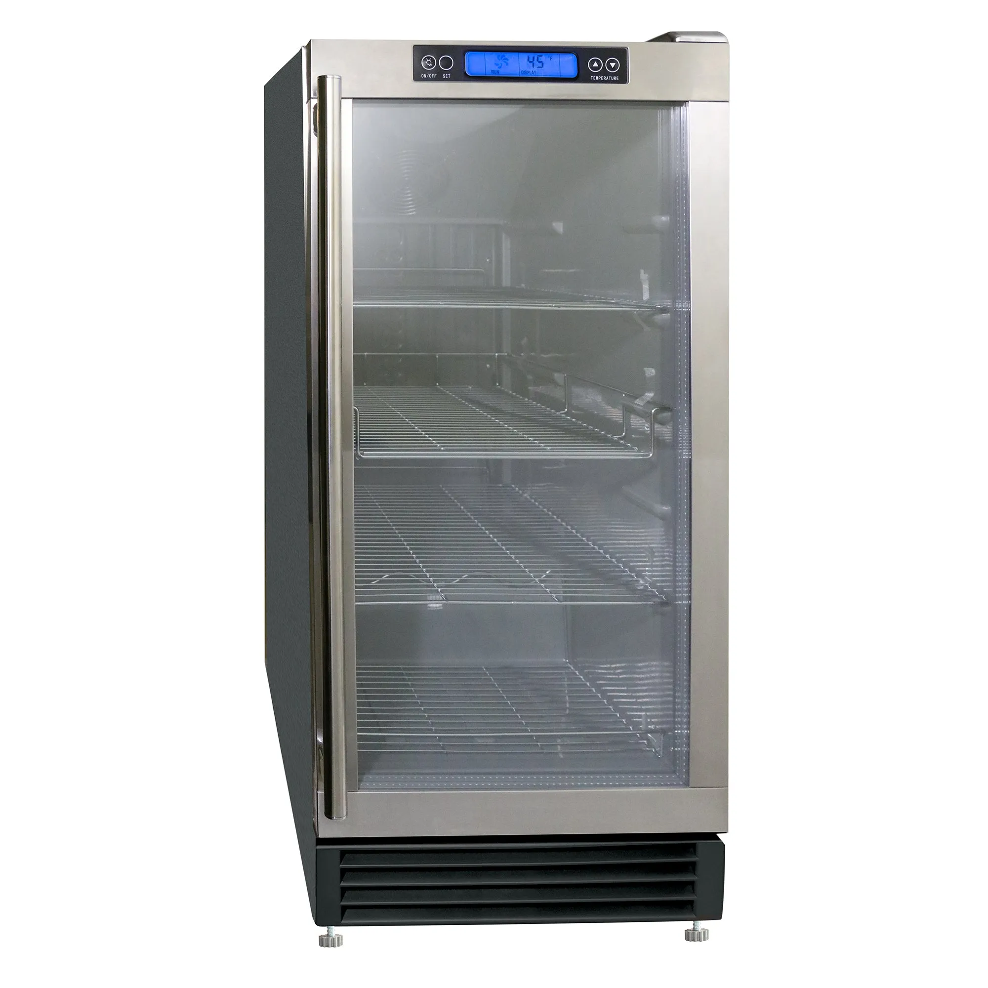 Maxx Ice - MCBC3U. Maxx Ice Indoor Glass Door Beverage Center. Stainless Steel Handle with Black Exteriorand3 Cubic Feet of Storage Capacity