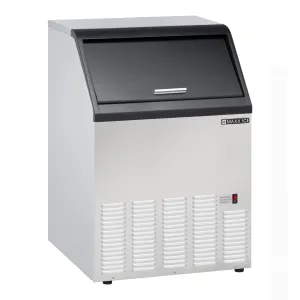 Maxx Ice - MIM100. Maxx Ice Self-Contained Ice Machine. 110 lbs with 35 lb Built-in Ice Storage Bin. in Stainless Steel with Black Trim