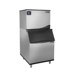 Maxx Ice - MIM370NH-B470. Maxx Ice Intelligent Series Modular Ice Machine. 30W. 361 lbs. Half Dice Ice Cubes. and Storage Bin. 30W. 470 lbs. in Stainless Steel