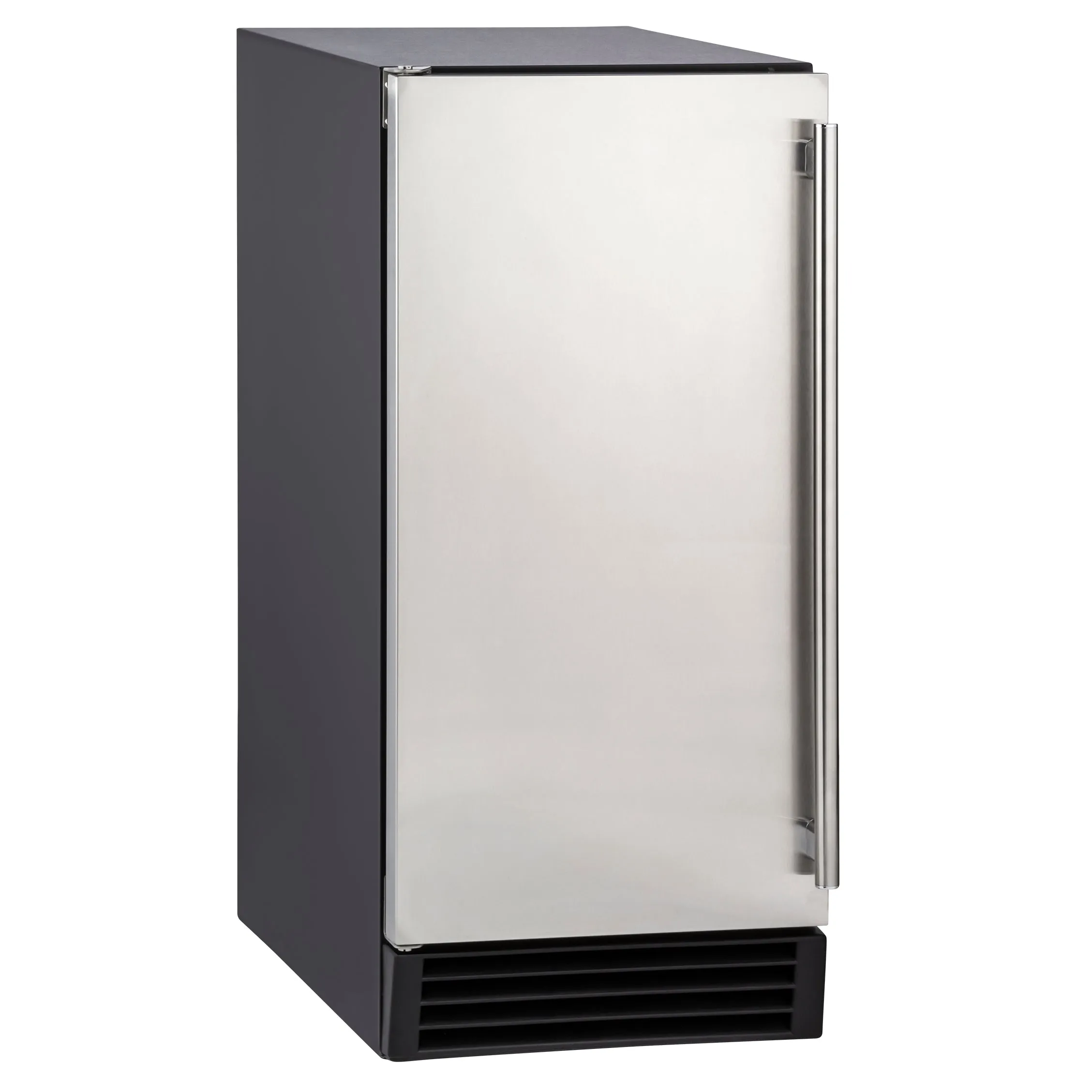 Maxx Ice - MIM50P. Maxx Ice Premium Indoor Self-Contained Ice Machine. 15W. 65 lbs. Full Dice Ice Cubes. Energy Star Listed. in Stainless Steel