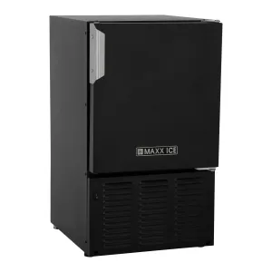 Maxx Ice - MMAR25B. Maxx Ice Compact Marine Ice Machine/Boat and RV Ice Maker. 25 lbs. Long Crescent Cubes. in Black