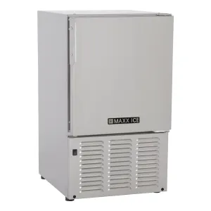Maxx Ice - MMAR25S. Maxx Ice Compact Marine Ice Machine/Boat and RV Ice Maker. 25 lbs. Long Crescent Cubes. in Stainless Steel