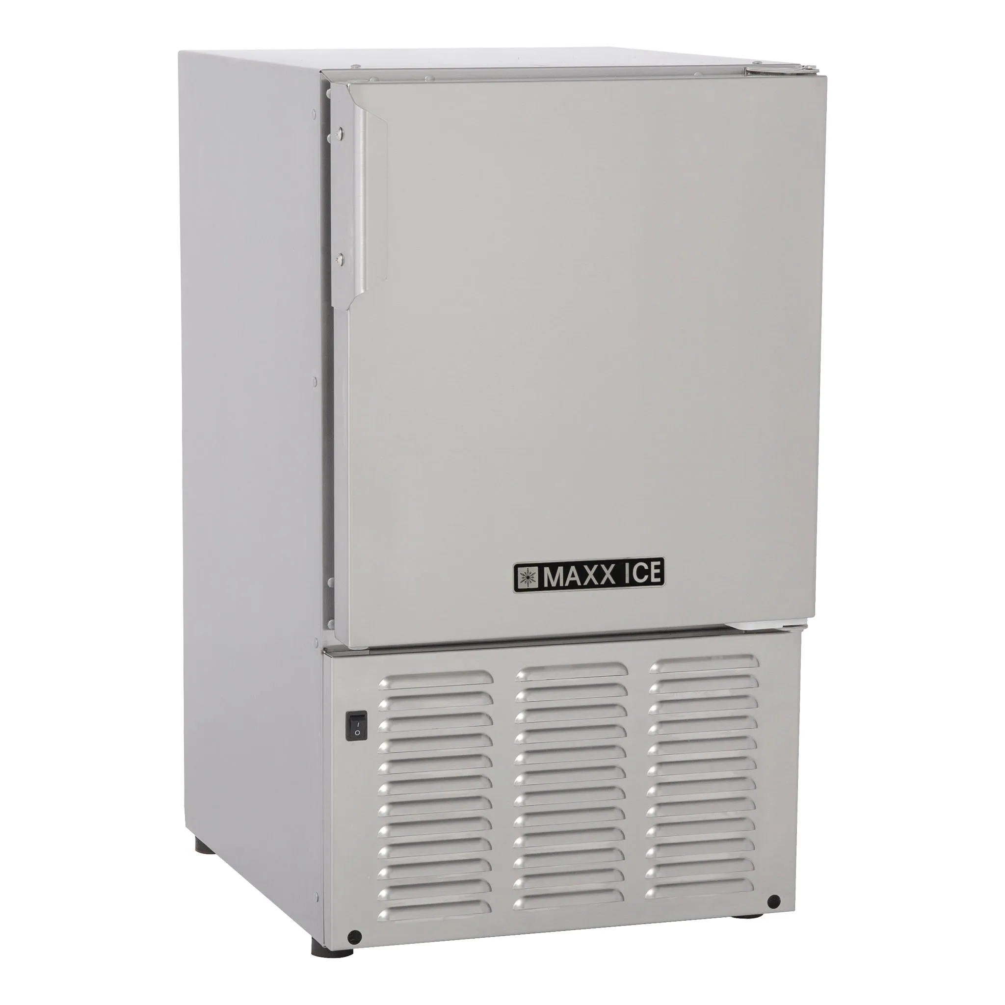Maxx Ice - MMAR25S. Maxx Ice Compact Marine Ice Machine/Boat and RV Ice Maker. 25 lbs. Long Crescent Cubes. in Stainless Steel