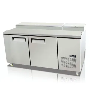 Migali - C-PP67-HC. Commercial 67 9 Pan Pizza Prep Table Refrigerator 14 cu. ft.