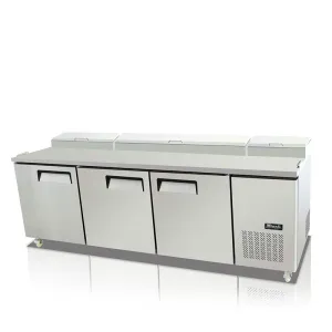 Migali - C-PP93-HC. Commercial 93 12 Pan Pizza Prep Table Refrigerator 26 cu. ft.